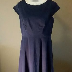 Large cap sleeve dress